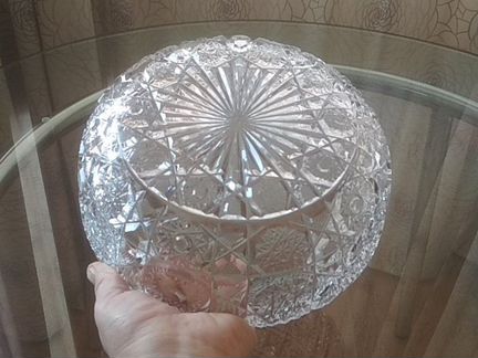 Салатник хрустальный Чехословакия