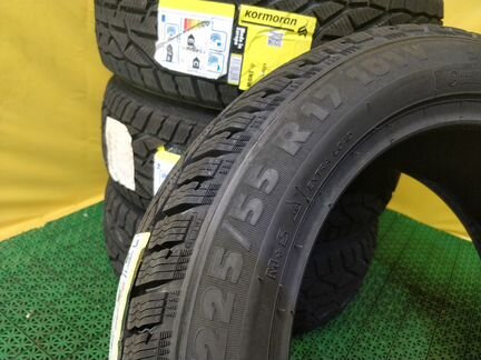225 55 17 зимние шины, новые липучка Kormoran