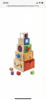 Развивающая игрушка сортер деревянный для малышей