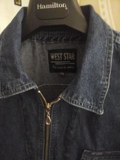 Джинсовая рубашка/куртка на молнии