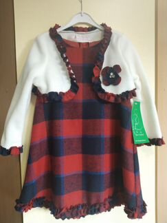 Платье-сарафан с болеро, новое теплое р.98-104