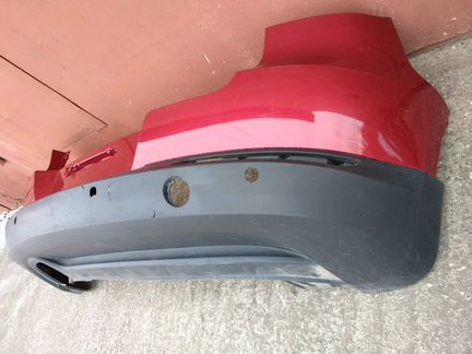 Бампер Volkswagen Tiguan задний красный оригинал