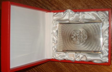 Серебряная визитница