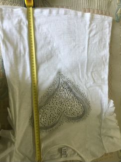 Футболка летняя zara, белая