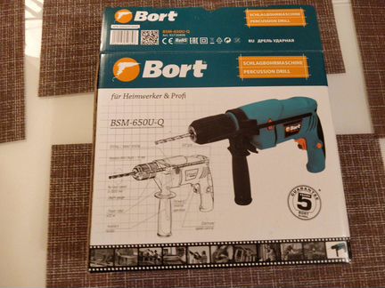 Дрель ударная Bort BSM-650U-Q