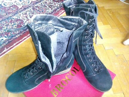 Полусапожки зимние на натуральном меху рр39-40