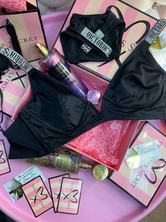 Комплект бюстгальтер трусики victoria secret