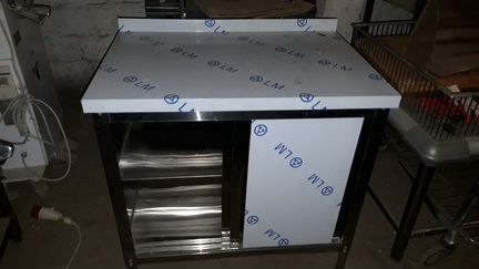 Стол-купе для общепита из нержавеющей стали