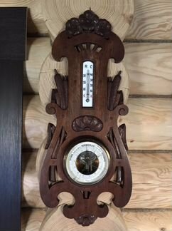 Большой Старинный барометр/термометр Германия 40 г