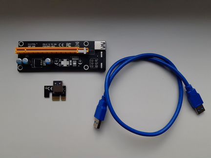 Разер PCIe x1 (x16) Riser Card PCIe