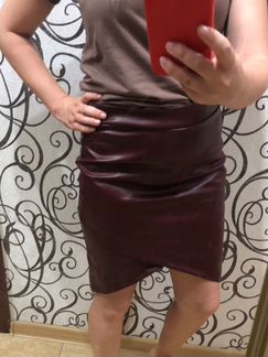 Юбка новая искусственная кожа