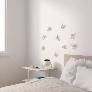 Декор для стен Umbra Hummingbird 9 элементов белый