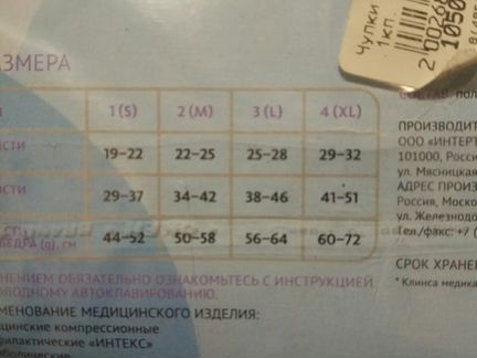 Чулки антиэмболические