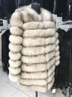 Шуба из меха песца трансформер