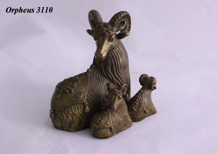 Статуэтка Год Козы(Овцы) - Китайская Бронза ru 158