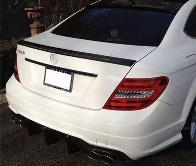 Спойлер Mercedes w204 карбон AMG стиль