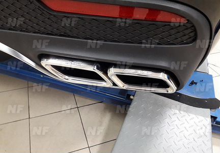 Бампер с насадками 63 AMG Mercedes GLS