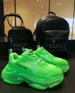 Balenciaga кроссовки / кислотный зеленый