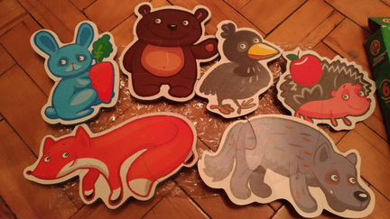 Мягкие пазлы животные