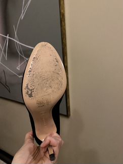 Туфли Gianvito Rossi 38 чёрные кожа ботильоны