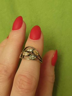 Гарнитур серебряный с камнями