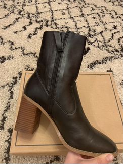 Сапоги ботильоны натуральная кожа ASOS