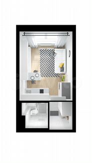 Квартира-студия, 19.8 м², 6/33 эт.