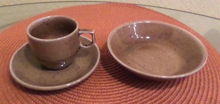 Кофейная пара и Салатник (Чехия). Цена за всё