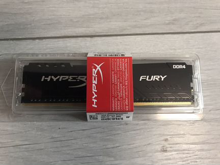 Оперативная память Kingston DDR4 16gb HyperX Fury