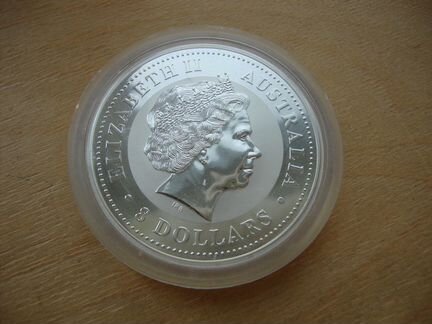 Австралия 8 долларов 2007 Год свиньи 5 унций Лунар