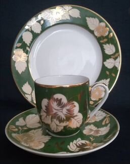 Кофейная тройка Дулево 1954 год