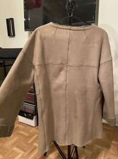 Пальто кофейное