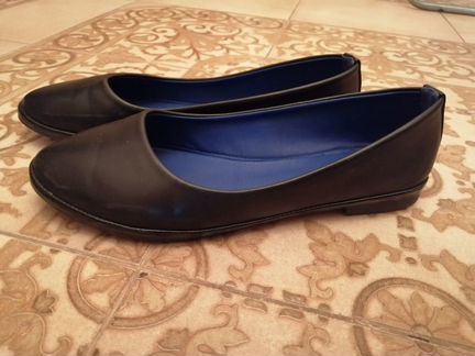 Балетки лодочки чёрные 41 р