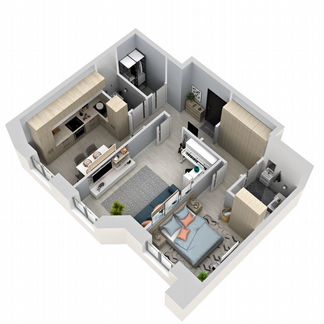 2-к квартира, 61.9 м², 18/21 эт.