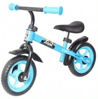 Детский беговел KidFun 10, красный голубой