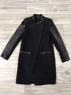 Пальто Belucci с кожаными рукавами