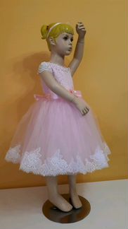 Платье розовое для девочки 3-5 лет