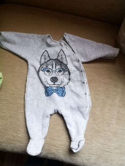 Комбинезон тёплый с волком