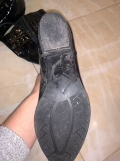 Сапоги лакированные осенние размер 40