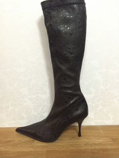 Nila&Nila р37 38 39 новые сапоги стрейч G099