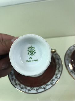 Кофейная пара из фарфора