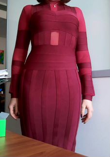 Платье вечернее бандажное