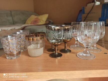 Рюмки, бокалы, хрусталь СССР