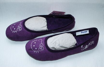 Новые балетки, тапочки со стразами Hello Kitty, 38