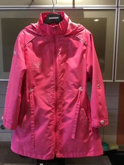 Плащ-ветровка с утеплённой подкладкой для девочки
