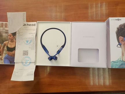 Беспроводные наушники AfterShokz Aeropex blue ecli