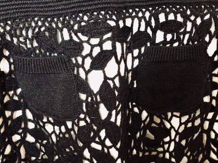 Платье чёрное трикотажное шерстяное Class Roberto