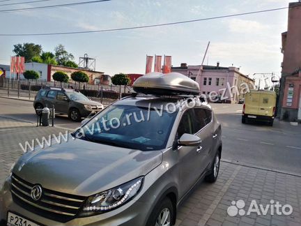 Автобокс Turino Sport серый (210х81х45) на джипе