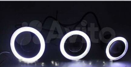 Диодные Туманки Линзы + Ангельские глазки