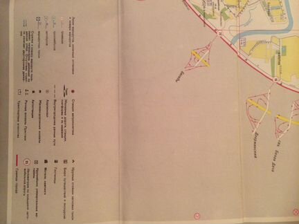 Схема пассажирского транспорта г. Москвы 1987г